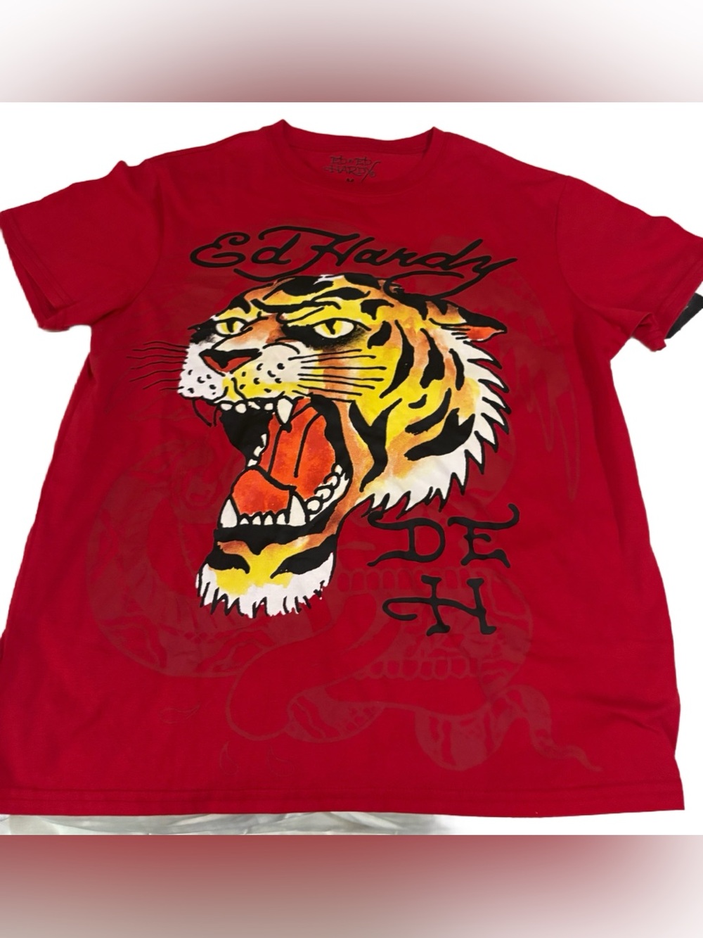 Men's Ed Hardy Boys' Red Tiger Graphic Tee⭐️NWT⭐️